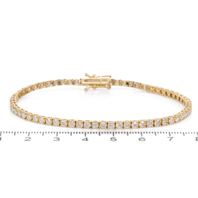 5.22ct Diamond Tennis bracelet - 2
