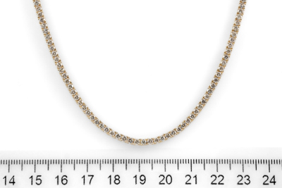 7.48ct Diamond Tennis Necklace - 3
