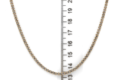 7.48ct Diamond Tennis Necklace - 5