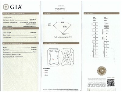 2.01ct Diamond Solitaire Ring GIA F SI1 - 3