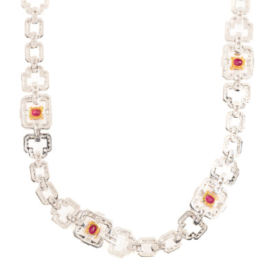 5.10ct Ruby and Diamond Necklace - 6