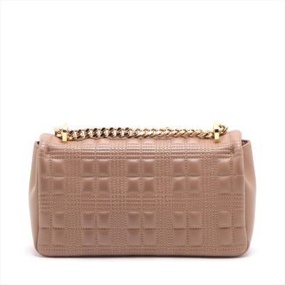 Burberry Quilted Lola Leather Bag Beige - 2