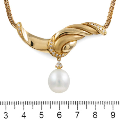 12.3mm South Sea Pearl Necklace - 2