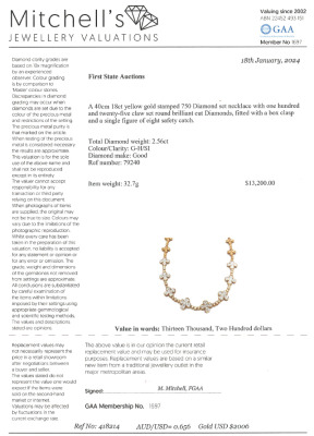 2.56ct Diamond Necklace - 3