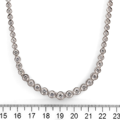5.00ct Diamond Tennis Necklace - 3
