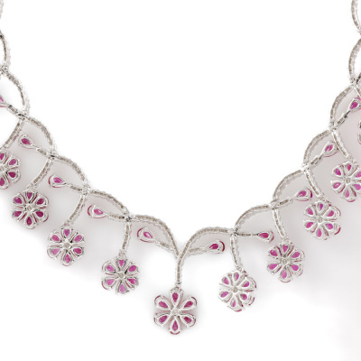 18.45ct Ruby and Diamond Necklace - 6