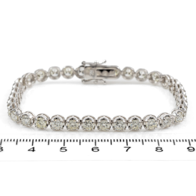 6.79ct Diamond Tennis Bracelet - 2