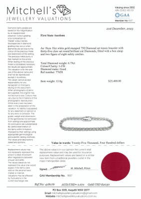 6.79ct Diamond Tennis Bracelet - 4