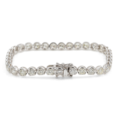 6.79ct Diamond Tennis Bracelet - 5