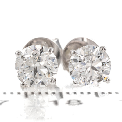 2.00ct Diamond Studs GIA E P1 - 2