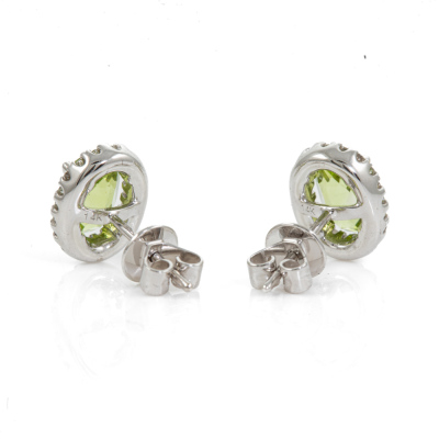 1.88ct Peridot and Diamond Earrings - 4