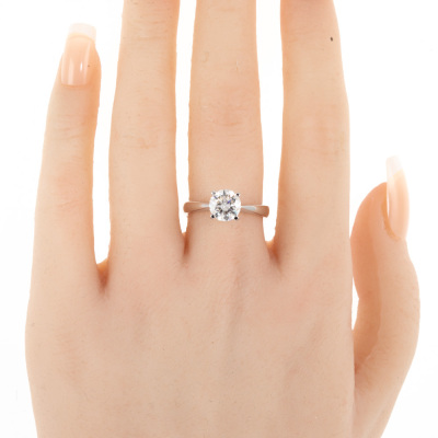 1.50ct Diamond Solitaire Ring GIA G IF - 7