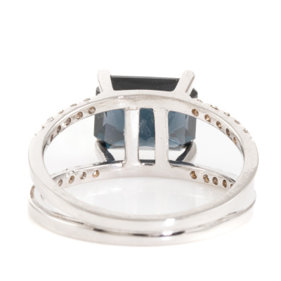 Ceylon Spinel and Diamond Ring - 5