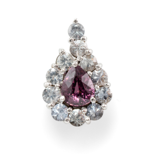 Ceylon Spinel and Sapphire Pendant