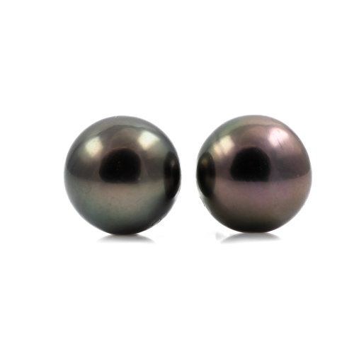 11mm Tahitian Pearl Stud Earrings