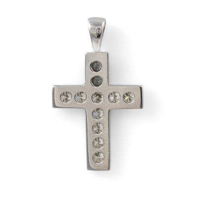 0.70ct Diamond Cross Pendant - 4