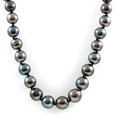 10.8mm - 8.0mm Tahitian Pearl Necklace - 2