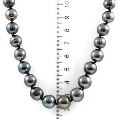 10.8mm - 8.0mm Tahitian Pearl Necklace - 4