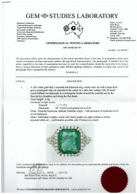 5.17ct Zambian Emerald and Diamond Ring - 4