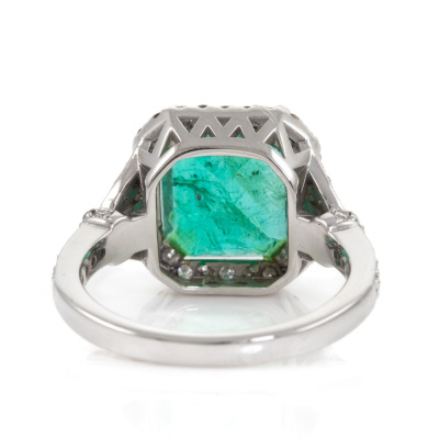 5.17ct Zambian Emerald and Diamond Ring - 6