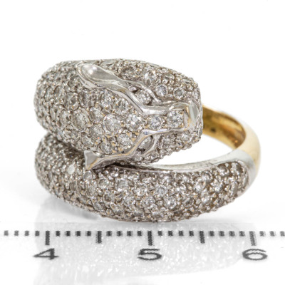 2.50ct Diamond Panther Design Ring - 2