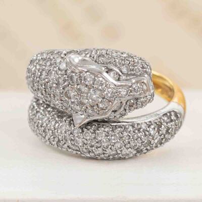 2.50ct Diamond Panther Design Ring - 8