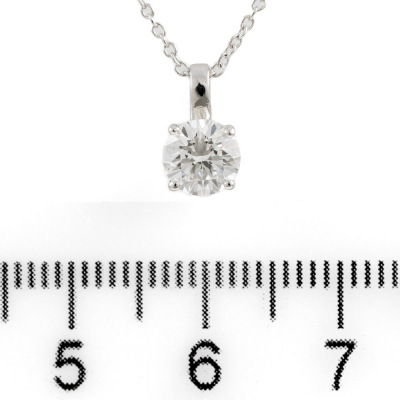 0.70ct Diamond Pendant GIA F VS1 - 2