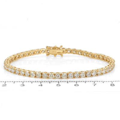 7.13ct Diamond Tennis Bracelet - 2