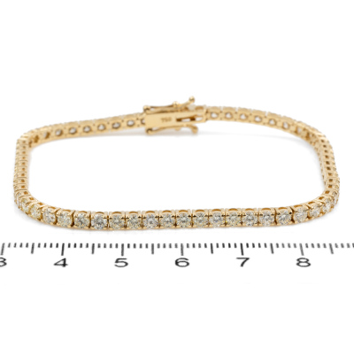 5.22ct Diamond Tennis Bracelet - 2