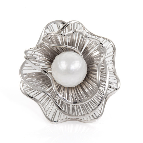 10.5mm Faceted Pearl Ring