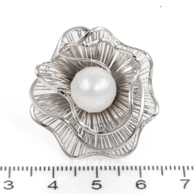 10.5mm Faceted Pearl Ring - 2