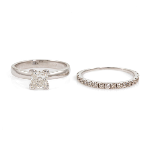 1.00ct Diamond Engagement Ring Set