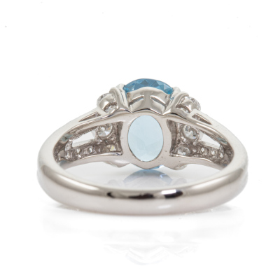 1.50ct Aquamarine and Diamond Ring - 4