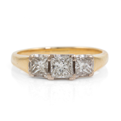 0.79ct Diamond Trilogy Ring