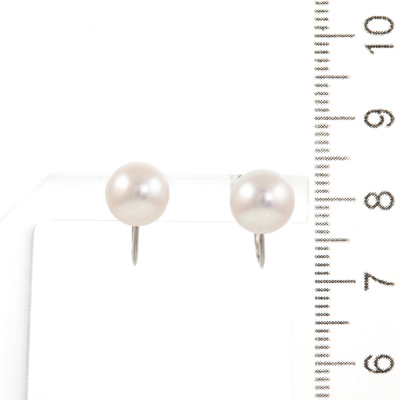 7.8mm & 7.9mm Akoya Pearl Earrings - 2