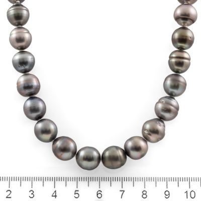 10.3-10.9mm Tahitian Pearl Necklace - 3