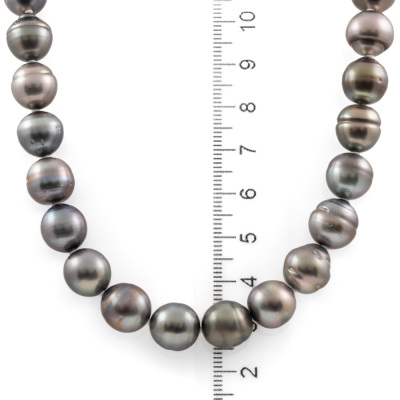 10.3-10.9mm Tahitian Pearl Necklace - 4