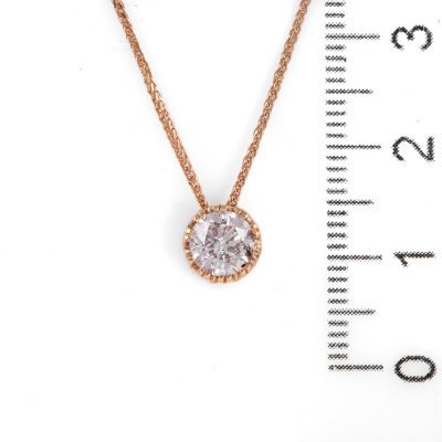 0.88ct Argyle Pink Diamond Pendant - 3