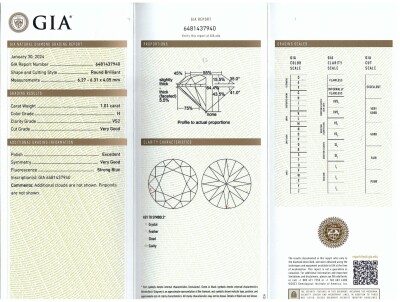 1.01ct Loose Diamond GIA H VS2 - 2