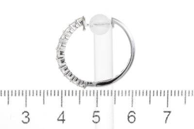 0.98ct Diamond Hoop Earrings - 3
