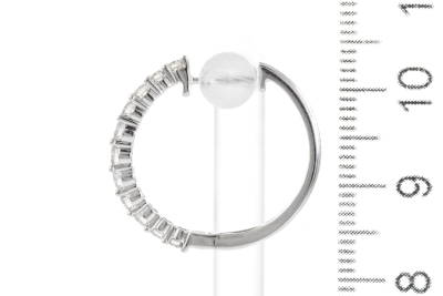 0.98ct Diamond Hoop Earrings - 4