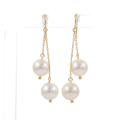 8.2mm Akoya Pearl Shepherd Earrings