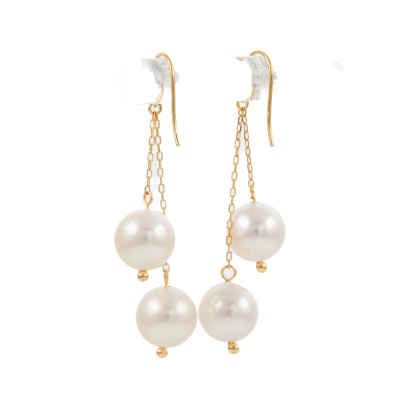 8.2mm Akoya Pearl Shepherd Earrings - 4