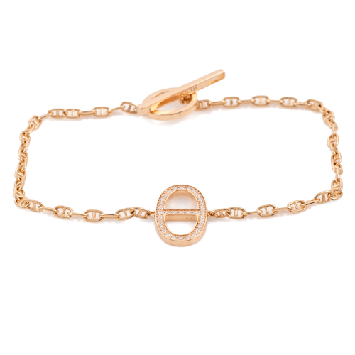 Hermes Chaine D Ancre Contour Bracelet