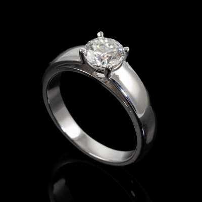 1.00ct Diamond Solitaire Ring GIA H SI2 - 6