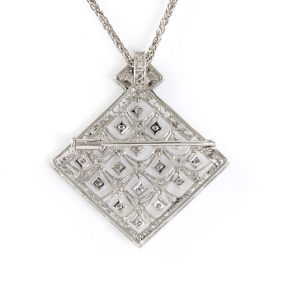 0.40ct Diamond Pendant/Brooch - 4