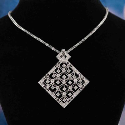 0.40ct Diamond Pendant/Brooch - 7