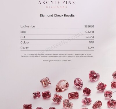 0.10ct Loose Pink Argyle Diamond 5PP - 3