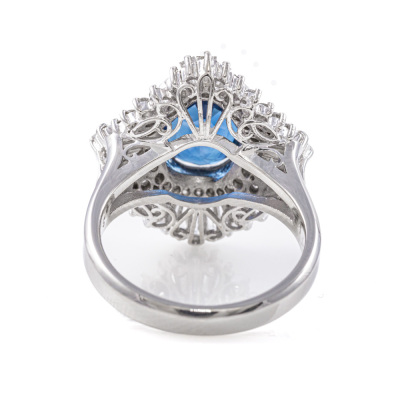 3.11ct Sapphire & Diamond Ring - 4