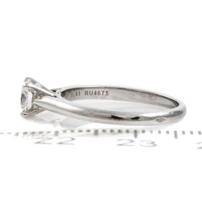 0.41ct Cartier Solitaire Diamond Ring - 4